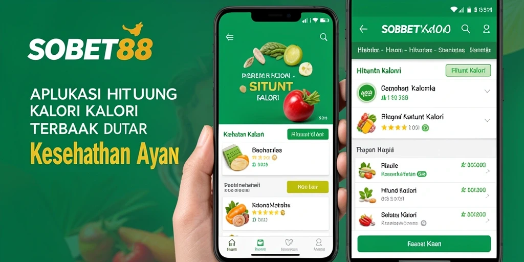 Antarmuka SOBET88 yang memudahkan penghitungan kalori dan pelacakan kesehatan.