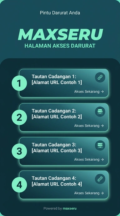 Tampilan link alternatif maxseru